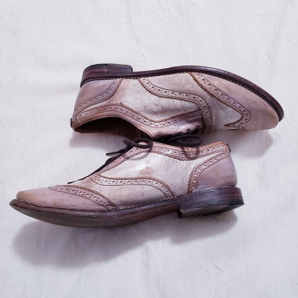 Bed Stu Two-Tone Leather Flats - Picture 6 of 12